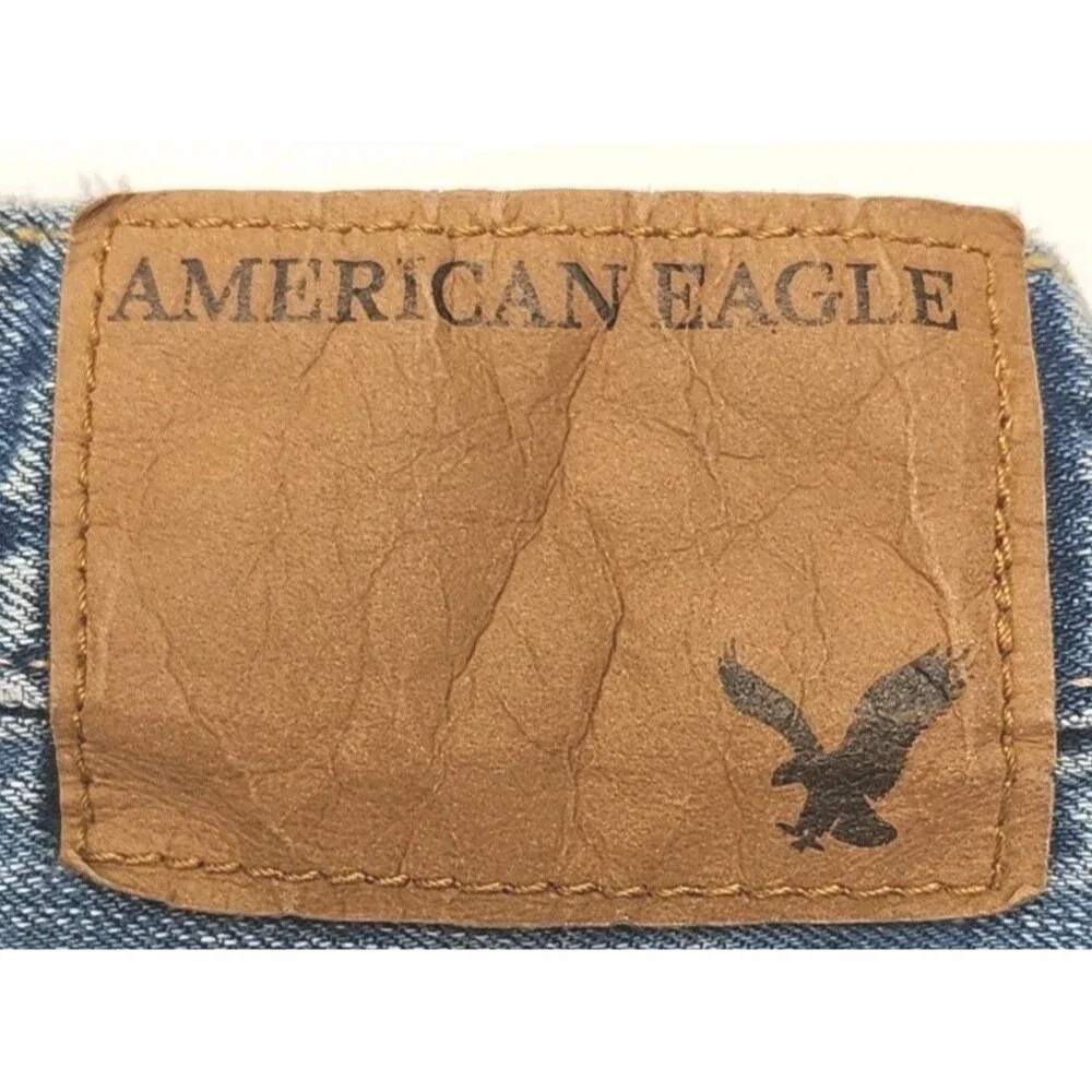 American Eagle Jeans Relaxed Men Sz 31 x 32 Cotton Light Wash Distressed Pants